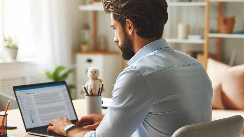 Une personne suivant une formation GxP Trainig sur son laptop